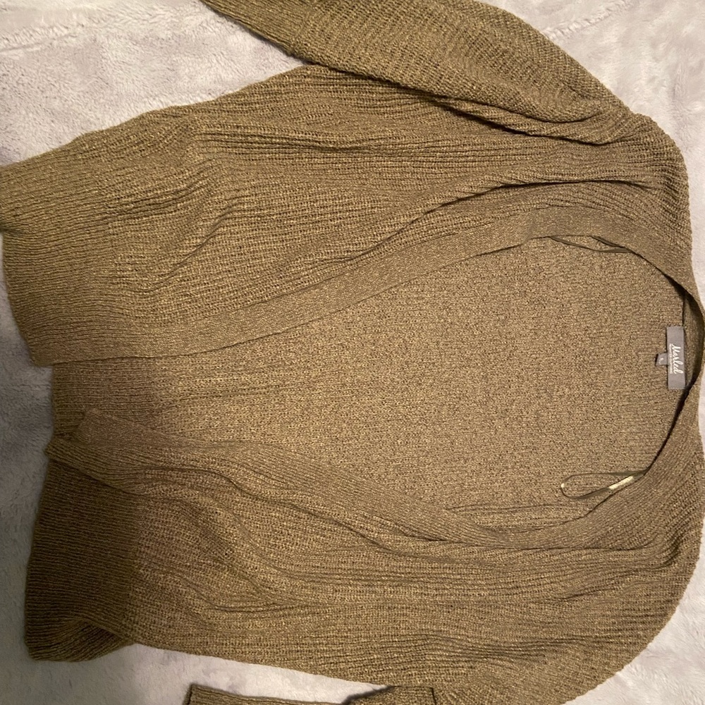 Olive green cardigan